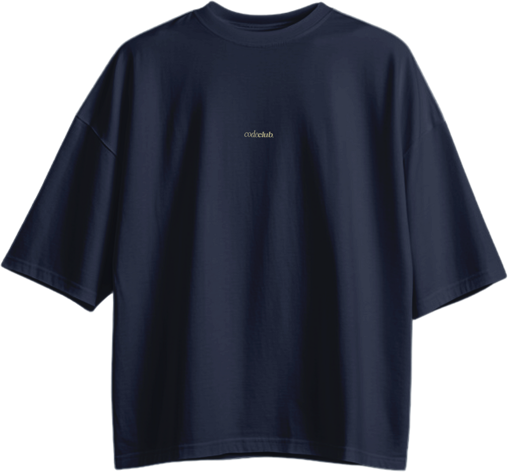 REMERA OVERSIZE AZUL CIAN
