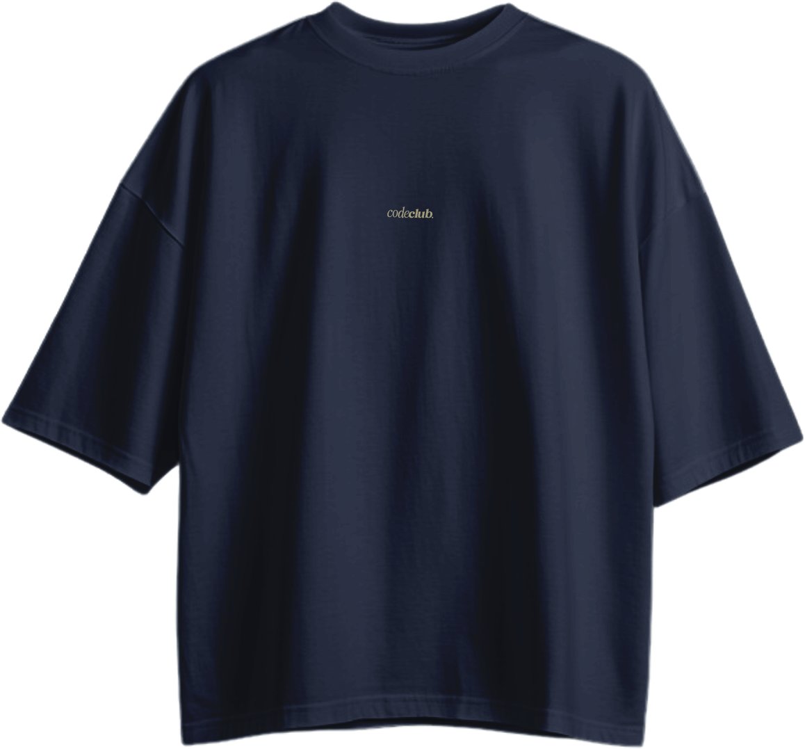 REMERA OVERSIZE AZUL CIAN