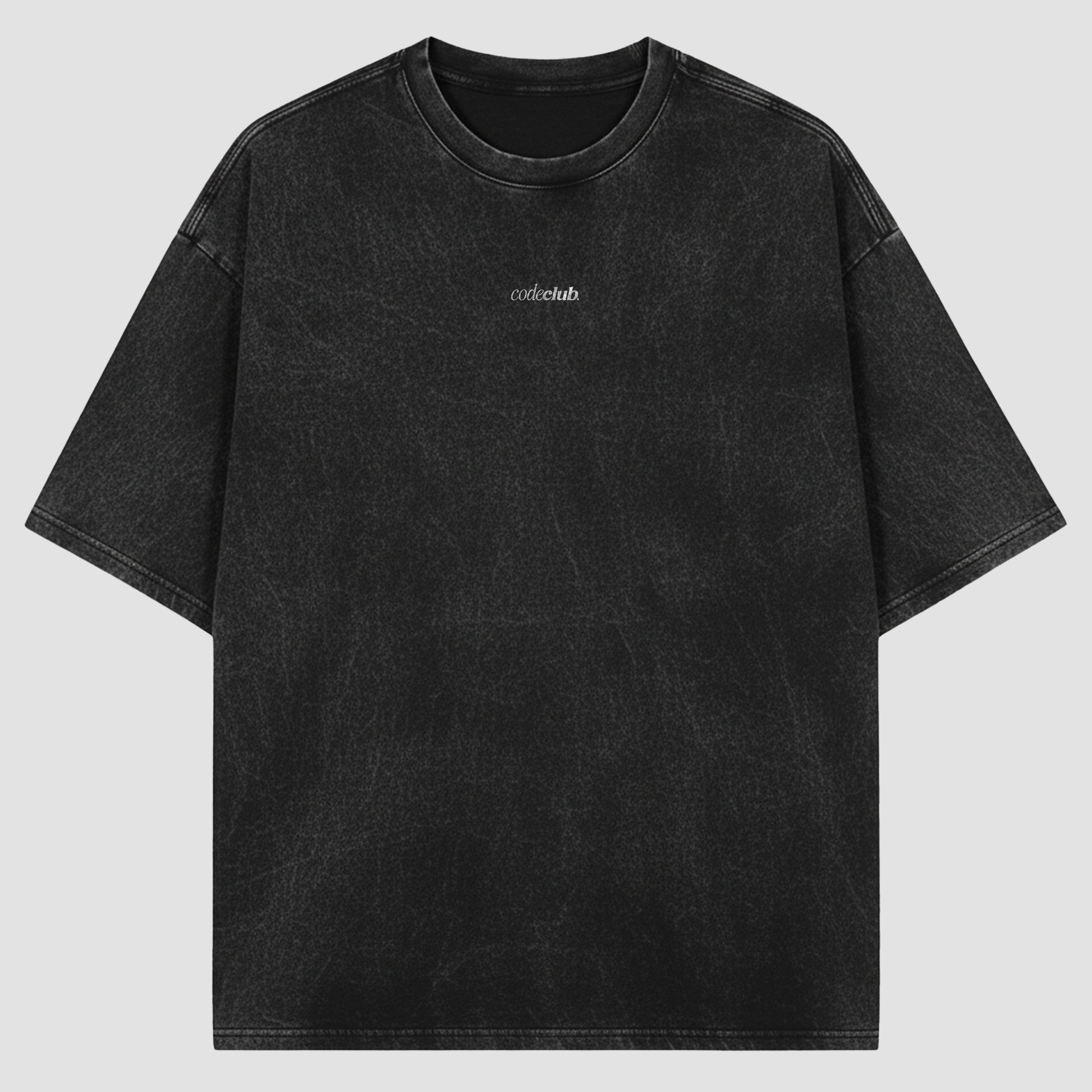 REMERA NOISE- STONE WASH - NEGRA